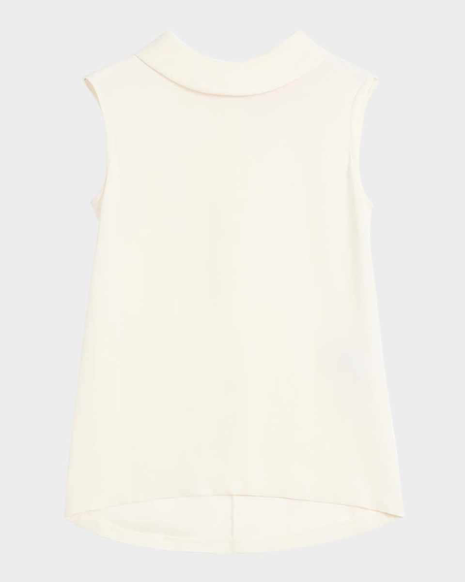 Rounded Funnel Neck Top